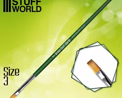 GREEN SERIES Flat Synthetic Brush Size 3