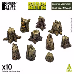 Small Tree Stumps (x10) - 3D printed set