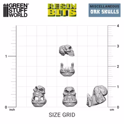 ORK Skulls 1:48 (x30) - 3D printed set