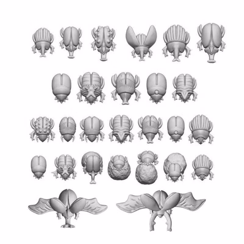 Egyptian Scarabs (x27) - 3D printed