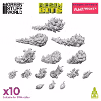 Flamethrower Effect (x10) - 3D printed