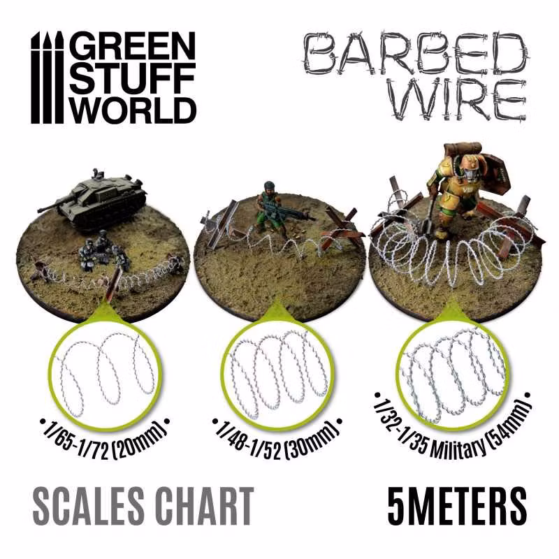 simulated BARBED WIRE - 1/32-1/35 Military (54mm)