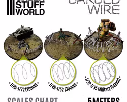 simulated BARBED WIRE - 1/32-1/35 Military