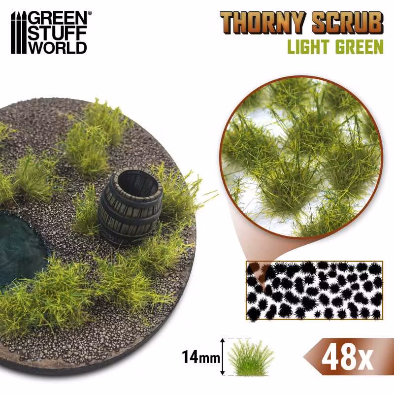 Thorny Scrubs (x48)- LIGHT GREEN