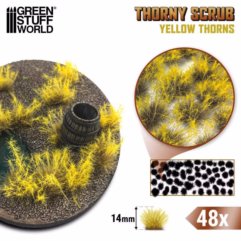 Thorny Scrubs (x48)- YELLOW THORNS