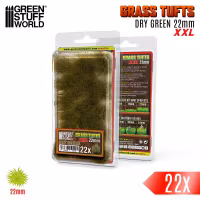 Grass TUFTS XXL - 22mm self-adhesive - DRY GREEN (x22)