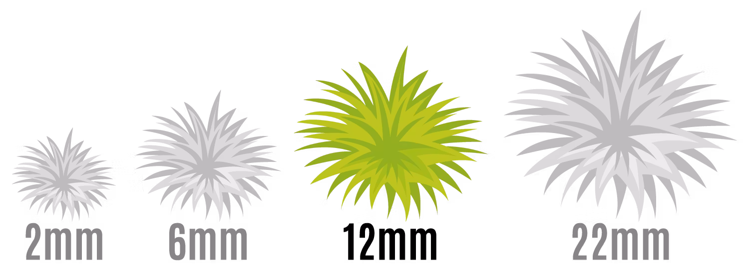 Static Grass Tufts 12 mm