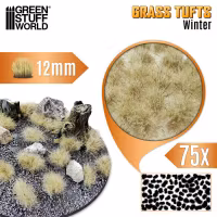 Static Grass Tufts 12 mm - Winter White (x75)