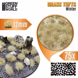 Static Grass Tufts 12 mm - Winter White (x75)