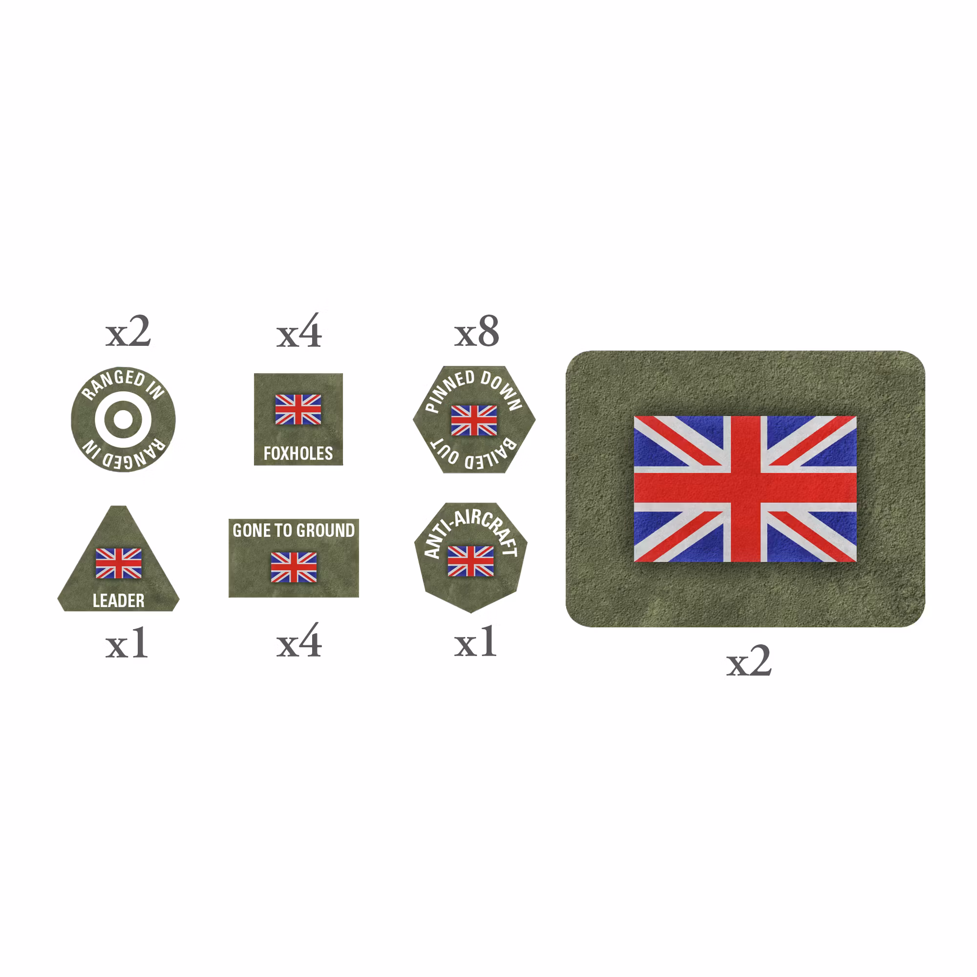 British EW Tokens (x20) and Objectives (x2) - BR909