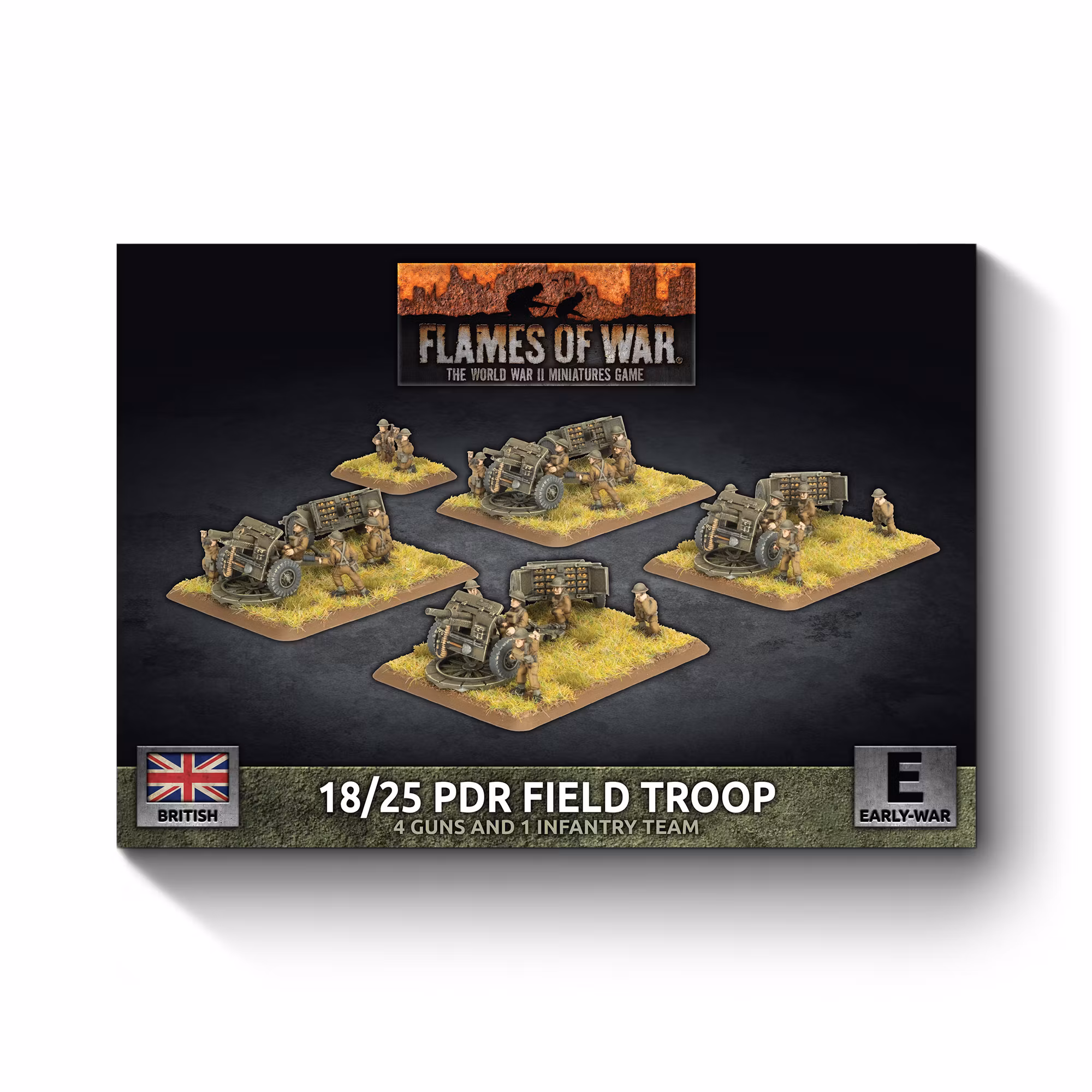 18/25pdr Gun Battery (x4 guns) - BBX86