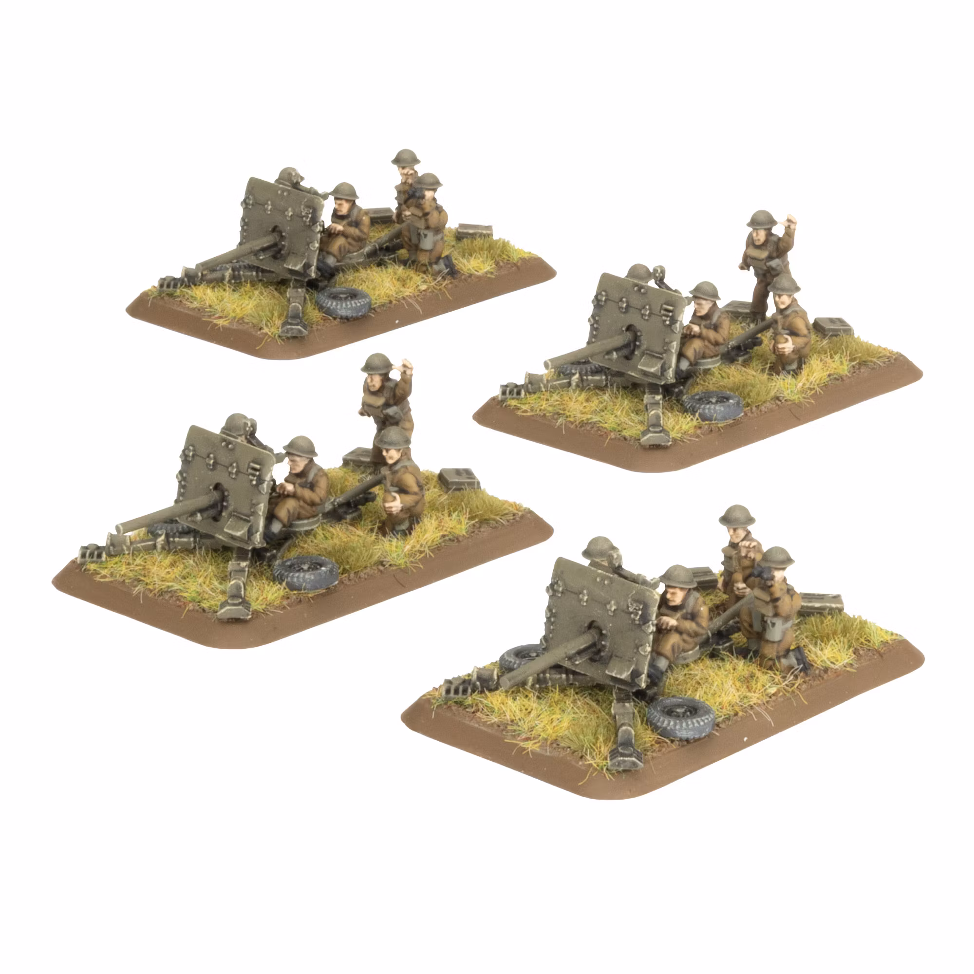 2pdr Antitank Platoon (x4 guns, Plastic) - BBX87