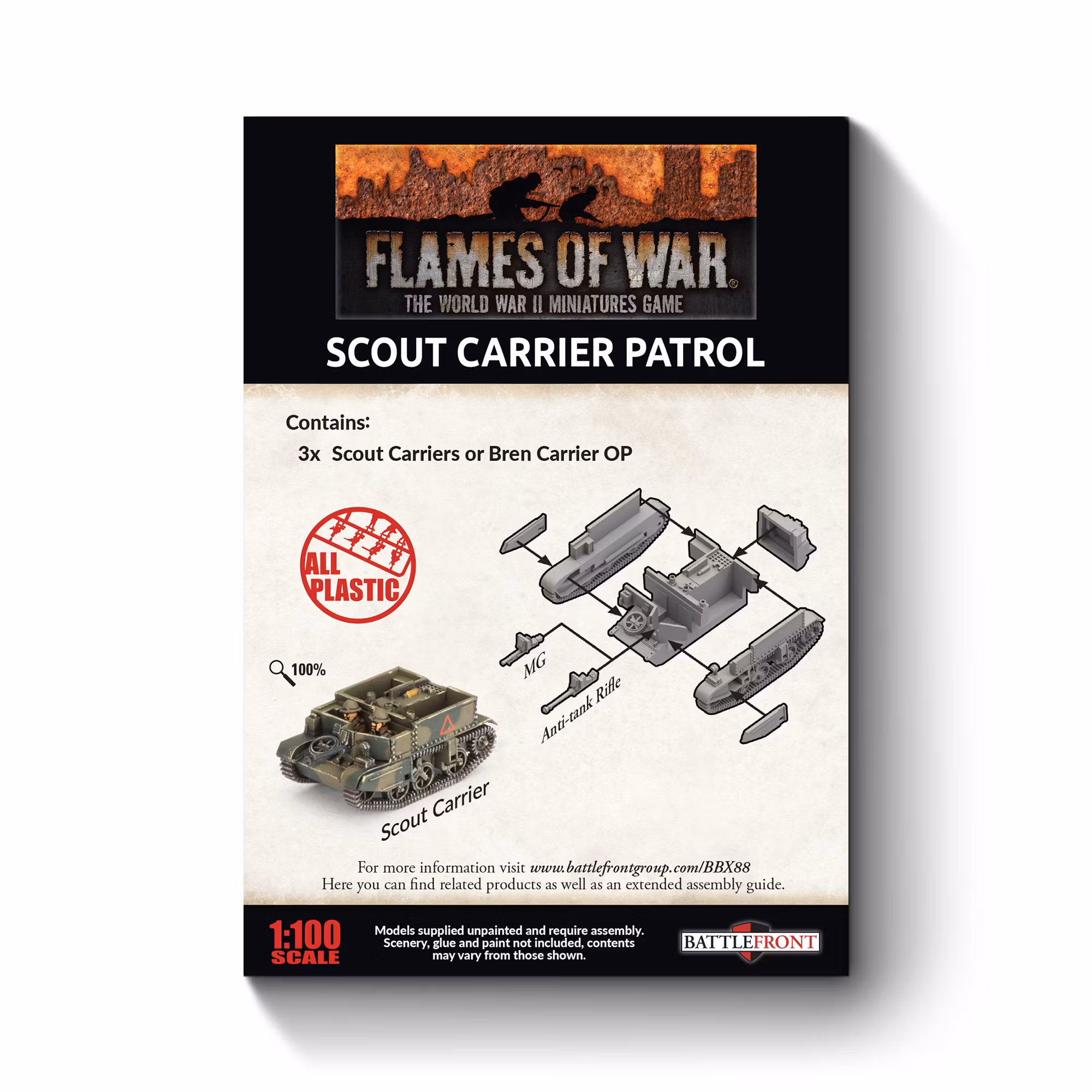 Scout Carrier Platoon (x3 plastic) - BBX88