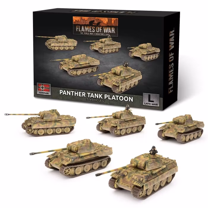 Panther Tank Platoon (x5 plastic) - GBX161