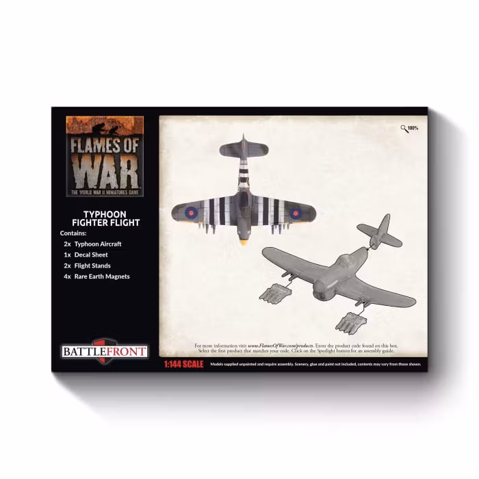 British Typhoon Fighter-Bomber Flight (plastic) - BBX66