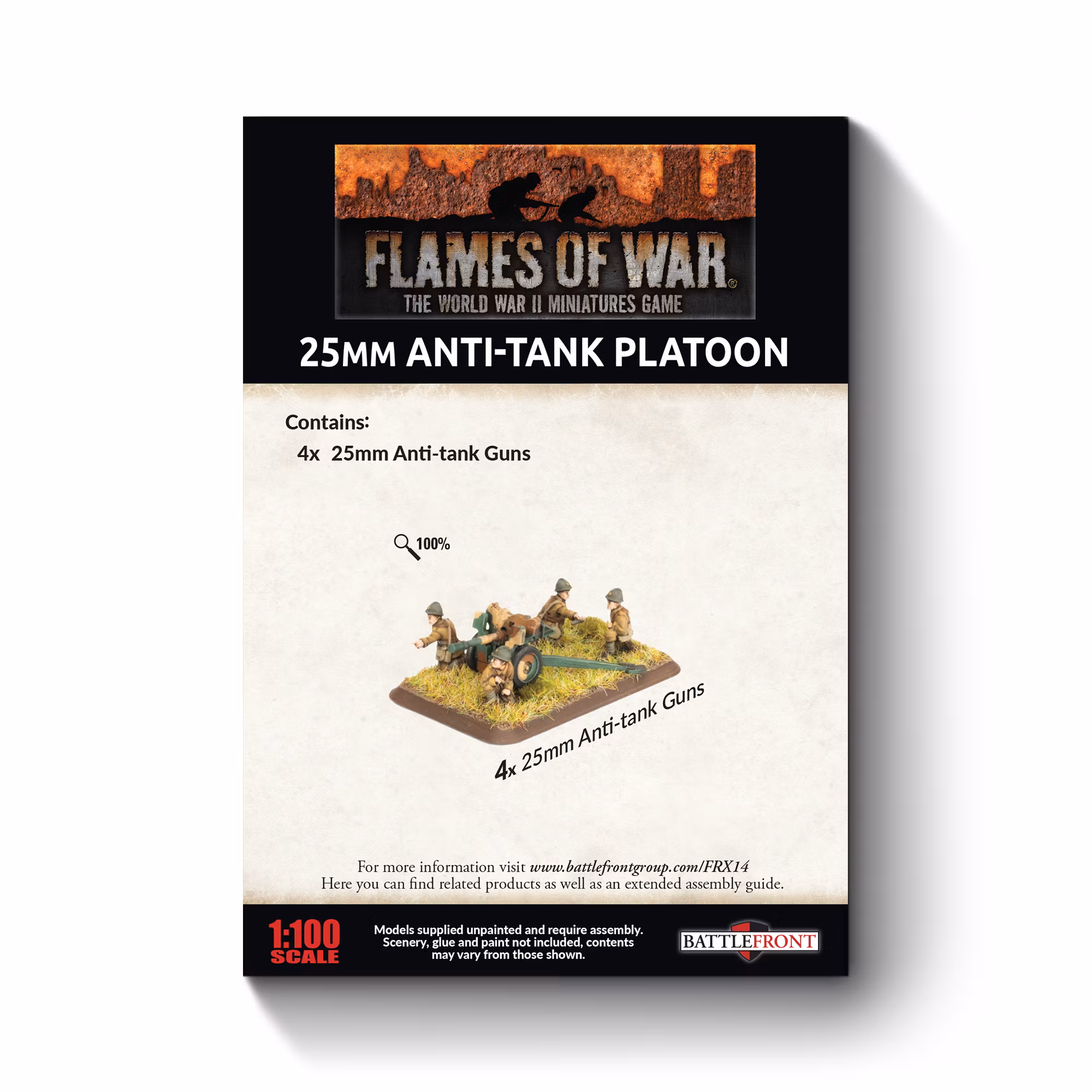 Hotchkiss 25mm Anti-tank Platoon (x4 guns) - FRX14
