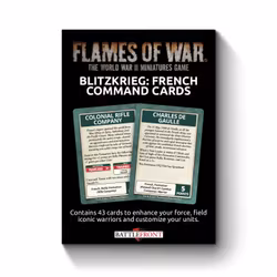 Blitzkrieg French Command Cards (x43) - Limited Edition - FW281FC
