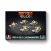 H35 / H39 Hotchkiss Tank Platoon (x5 Plastic) - FRX09