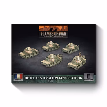 H35 / H39 Hotchkiss Tank Platoon (x5 Plastic) - FRX09