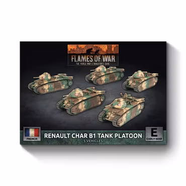 Char B1 bis Tank Platoon (x5 Plastic) - FRX11