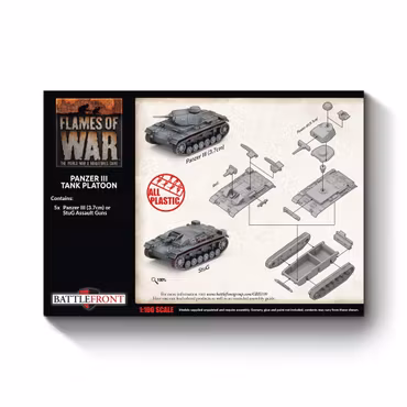 Panzer III/StuG III A Platoon (x5 Plastic) - GBX199