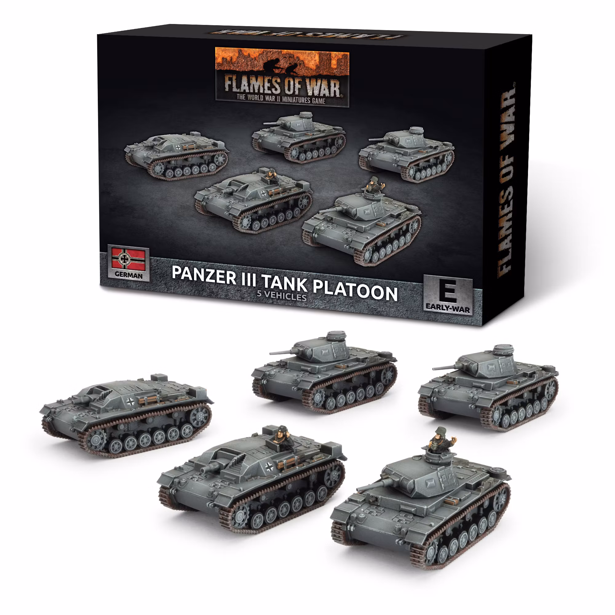 Panzer III/StuG III A Platoon (x5 Plastic) - GBX199