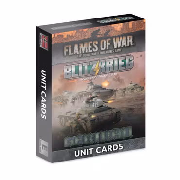 Blitzkrieg German Unit Cards (x42 cards) - Limited Edition - FW281GU