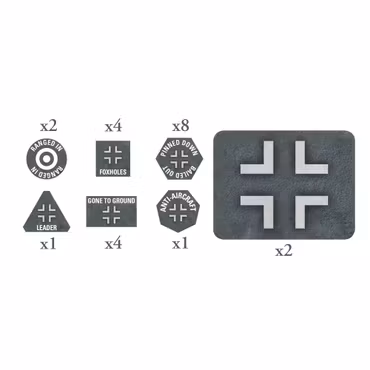 German EW Tokens (x20) & Objectives (x2) - GE913