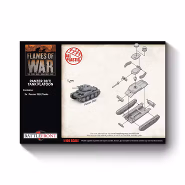 Panzer 38(t) Platoon (x5 Plastic) - GBX200