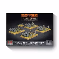 10.5cm Artillery Battery (Early) (x4 guns Plastic) - GBX205