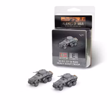 Sd Kfz 231 (6-rad) Heavy Scout Troop (x2) - GE321