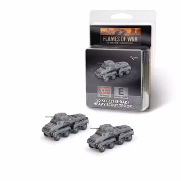 Sd Kfz 231 (8-rad) Heavy Scout Troop (x2) - GE339