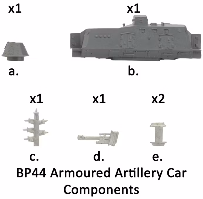BP44 Armoured Train Artillery Car - GBX63