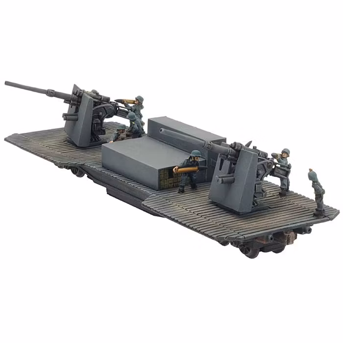 Twin 8.8cm FlaK Railway car - GBX86