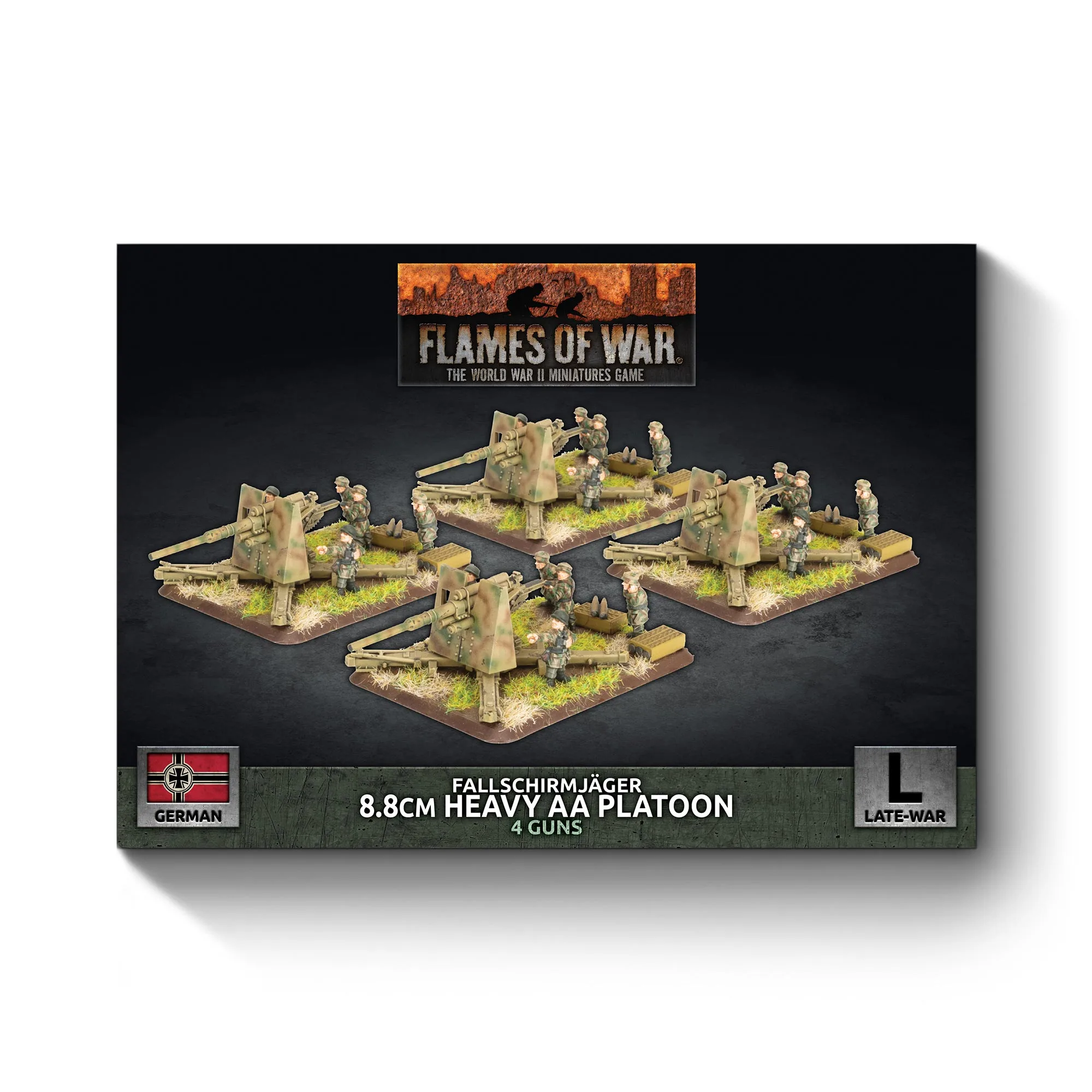 FJ 8.8cm Heavy AA (x4 guns Plastic) - GBX214