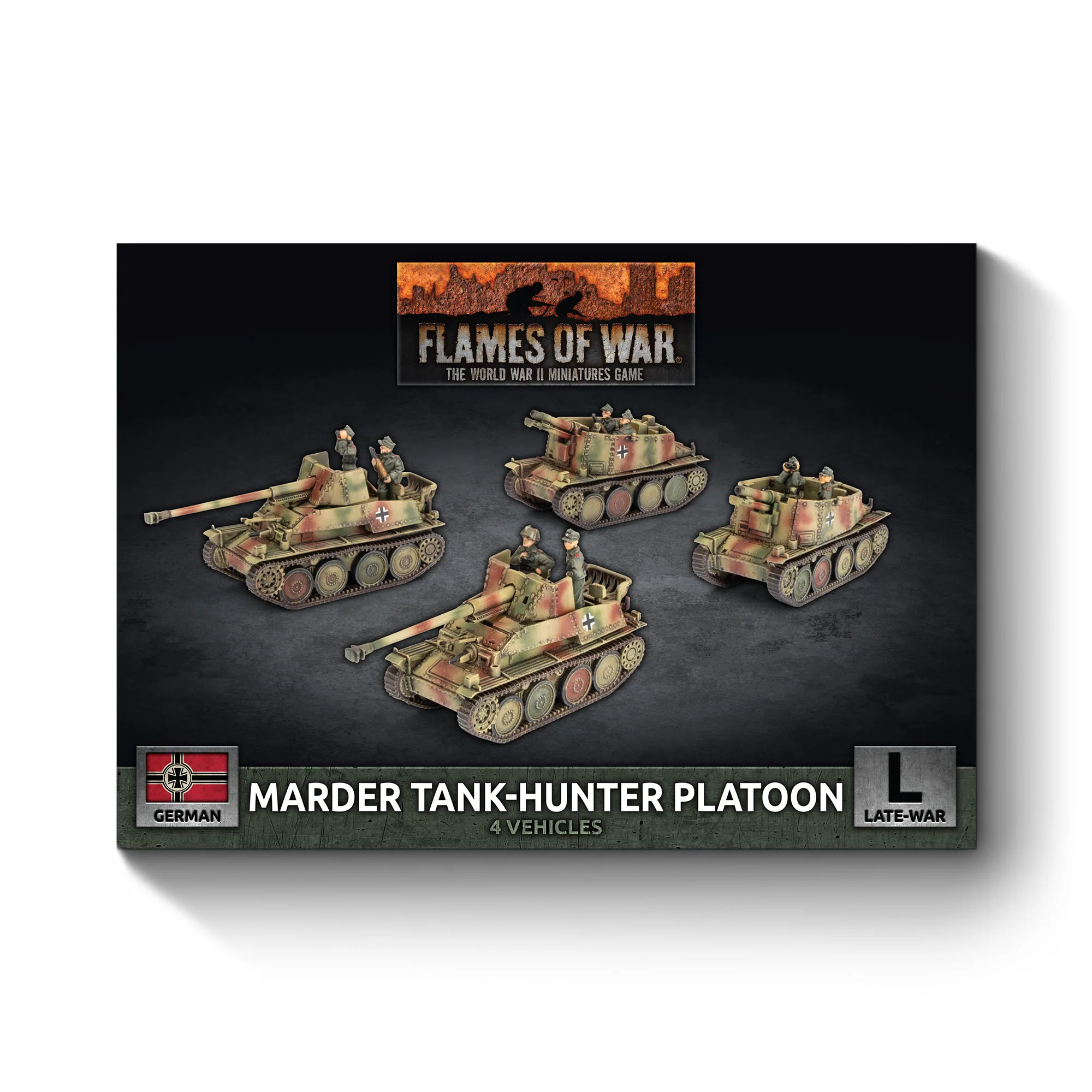Marder / Grille Self-propelled Gun Platoon (x4 Plastic) - GBX212