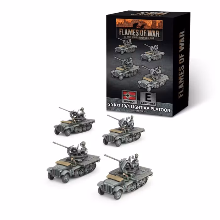 Sd Kfz 10/4 (2cm) Light AA Platoon (x4) - GBX211