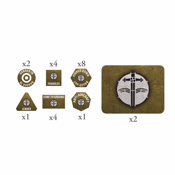 653. Schwere Panzerjagerabteilung Tokens & Objectives - GSO919