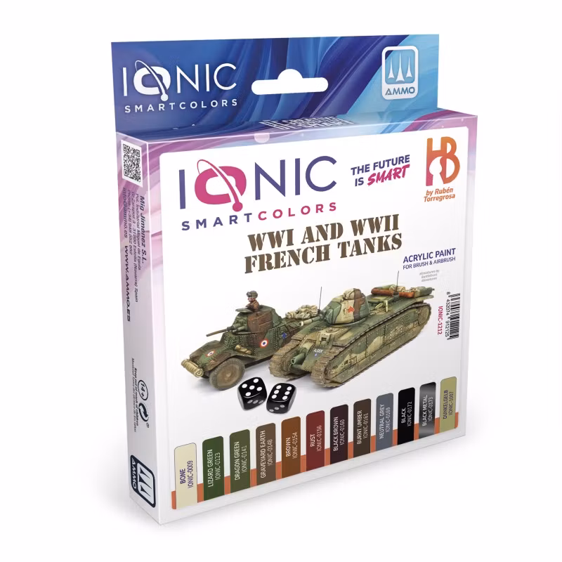 WWI and WWII French Tanks - IONIC-1212
