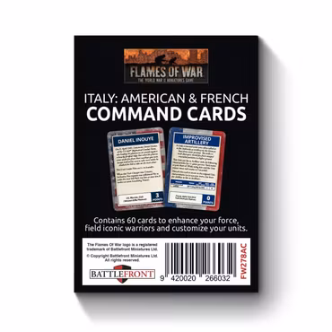 Liberation Of Italy: American And French Command Card Pack - FW278AC