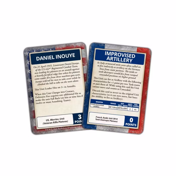 Liberation Of Italy: American And French Command Card Pack - FW278AC