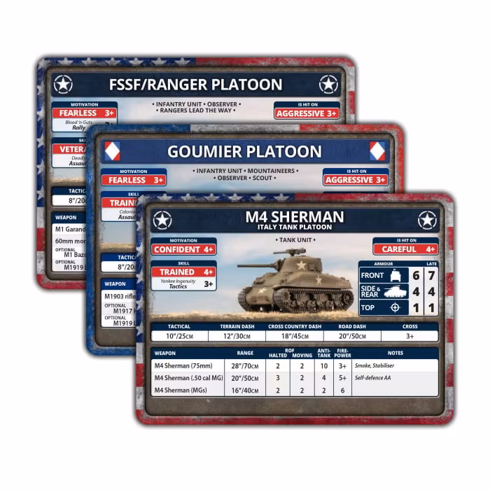 Liberation Of Italy: American And French Unit Card Pack - FW278AU