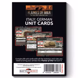 German Unit Card Pack (89 cards)- FW278GU