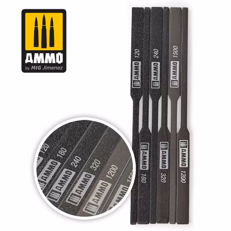 Tapered Sanding Sticks - 6 pcs - A.MIG-8567