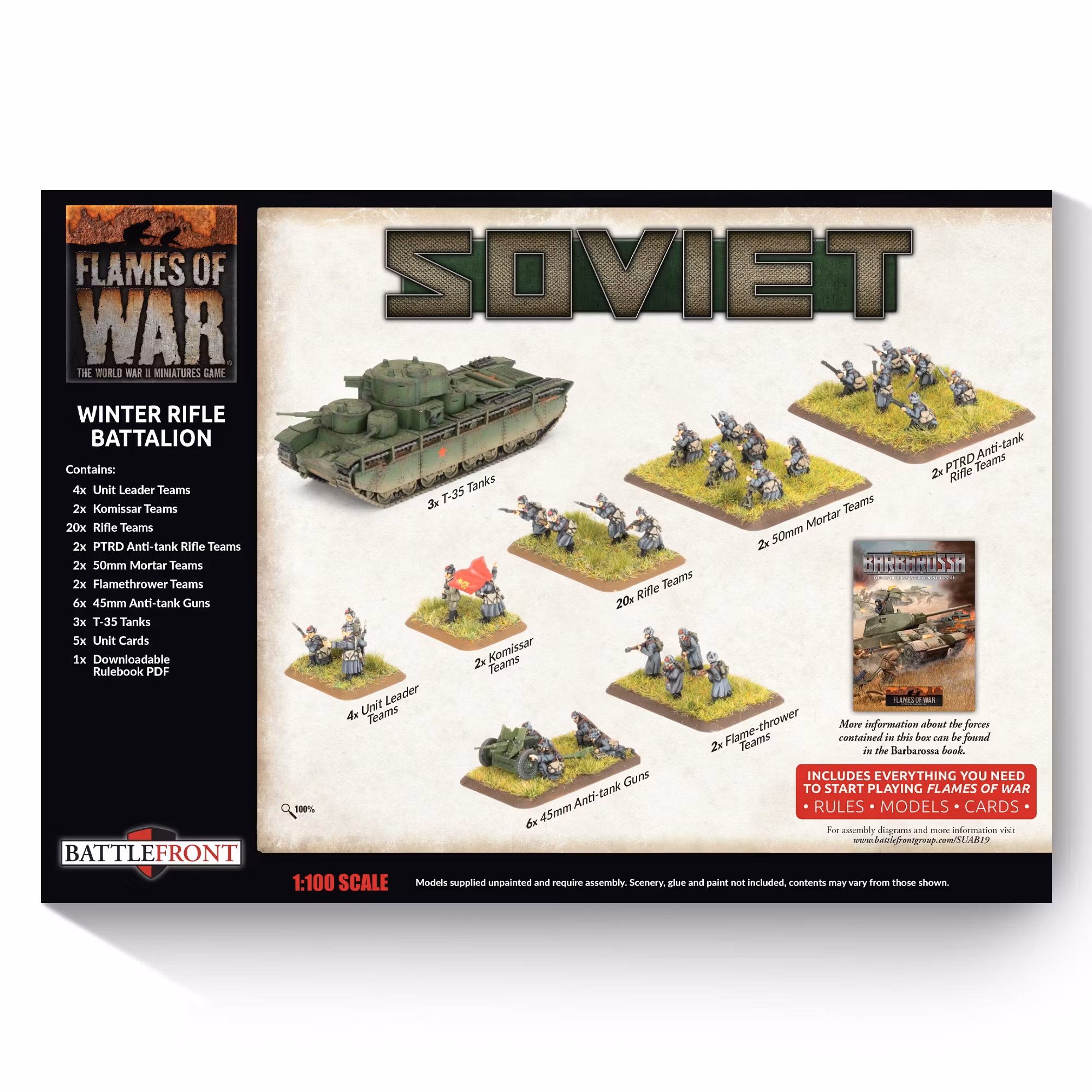 Not One Step Back: Soviet Winter Rifle Battalion -Limited Edition Army Deal - SUAB19