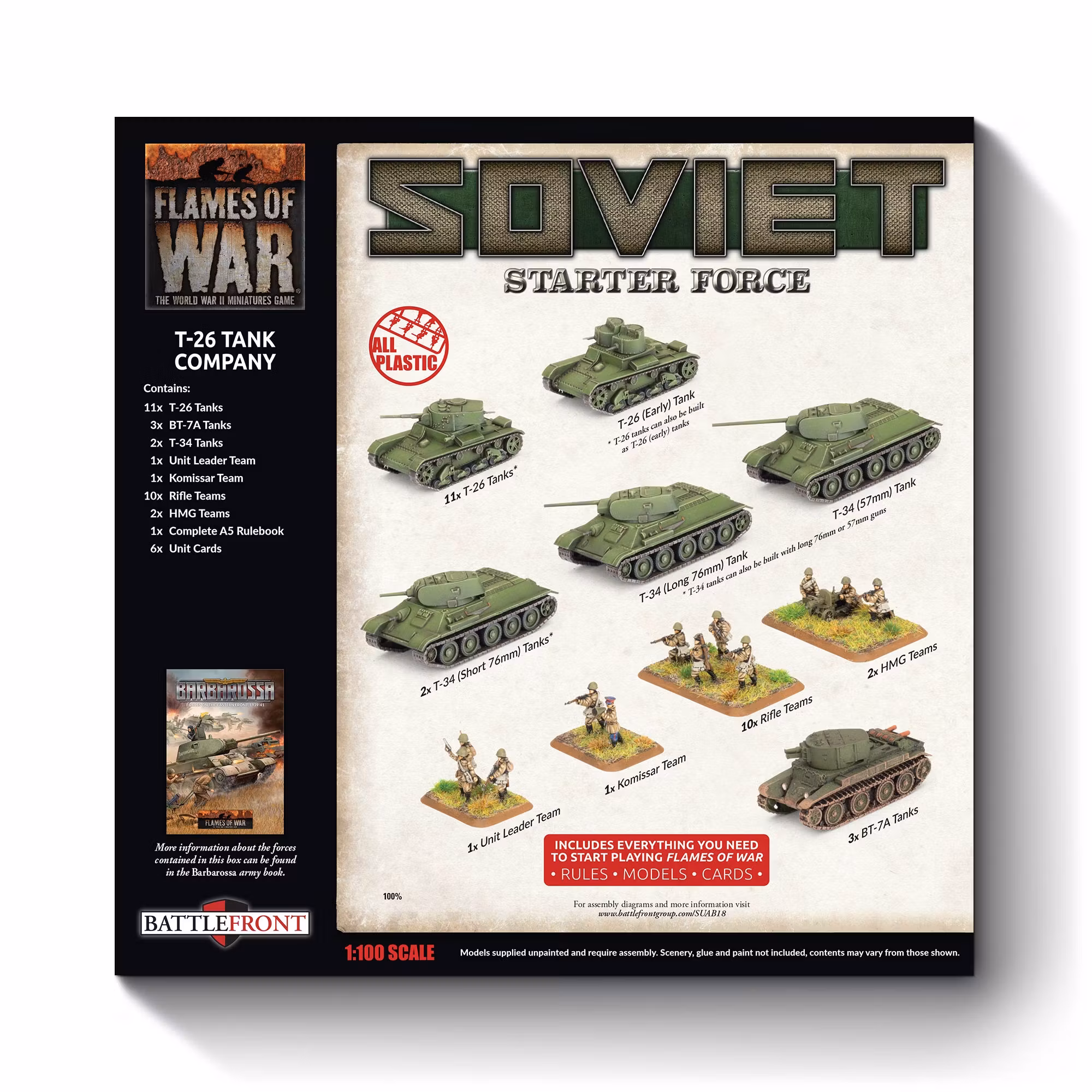 Soviet T-26 Tank Battalion Starter Force - SUAB18