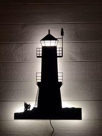 Vägglampa Gåsfetens fyr