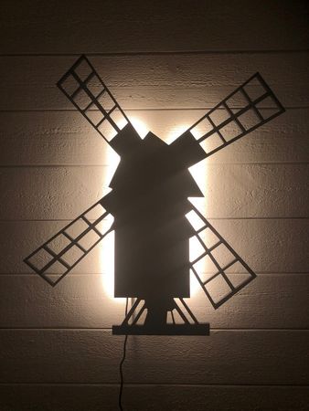 Vägglampa Väderkvarn
