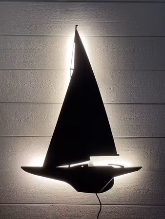 Vägglampa Segelbåt Drake