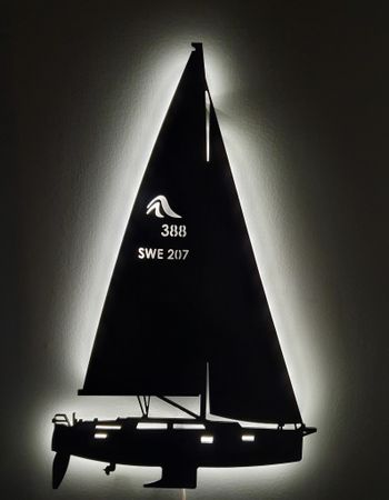 Vägglampa Segelbåt Hanse 388